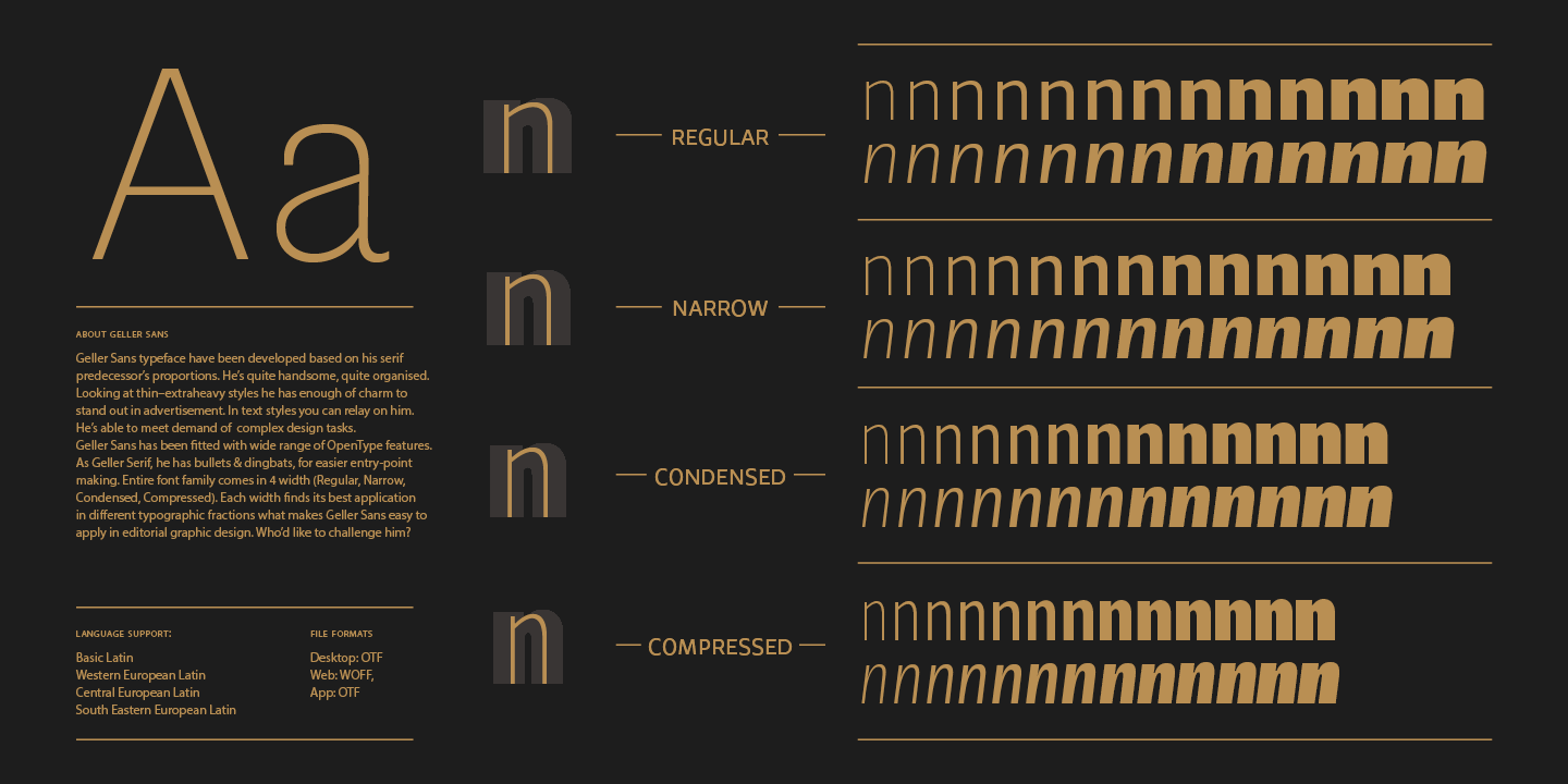 Geller Sans Cn Ultra Black Italic Font preview